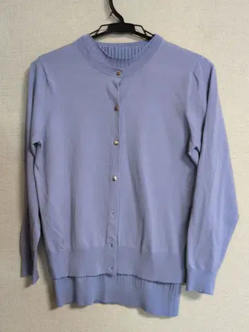 JUSGLITTY 연보라 슬리브리스 상의 사이즈 2