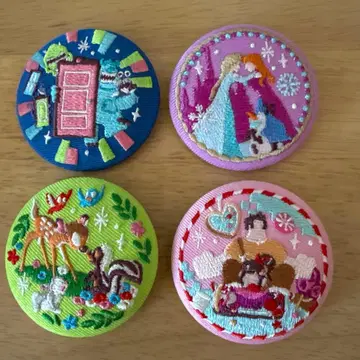 낱개 판매 불가 디즈니 자수 캔뱃지