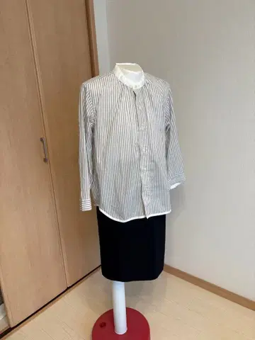 BOSTON-NINE 스트라이프 7부 소매 셔츠 사이즈 2