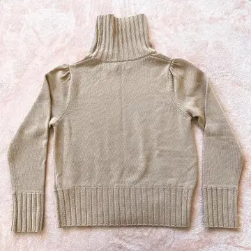 [ 새상품급 ] 엠즈 그레이시 베이지 리브 니트 상의 38