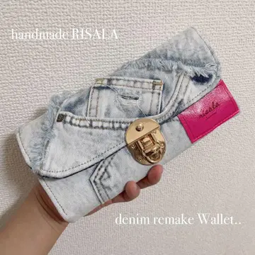 데님 리메이크 지갑