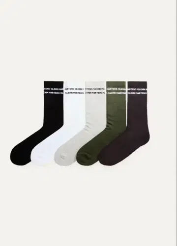 새상품 H&M GLENN MARTENS 삭스 5족 세트 40/42