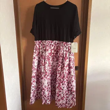 Leilian 반팔 꽃무늬 원피스 13호