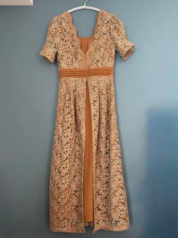 레이어드 자수 튤 원피스 사이즈 0