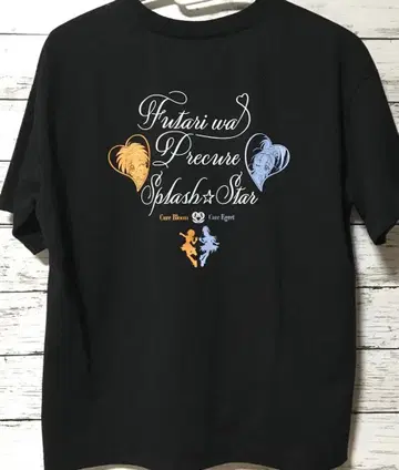 빛의 전사 프리큐어 티셔츠 여성용 M 블랙