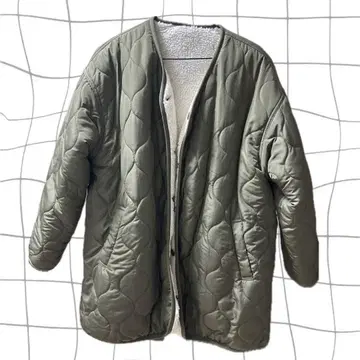 올리브 퀼팅 자켓