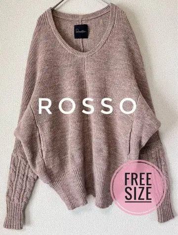 URBAN RESEARCH ROSSO 편직 돌먼 니트 베이지