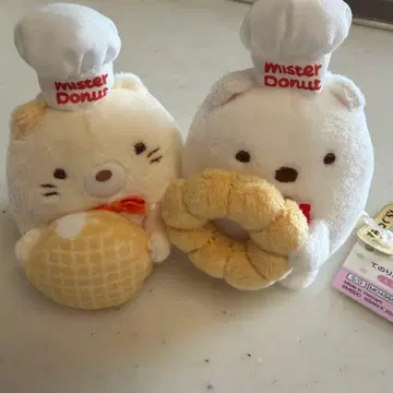 스미코구라시 테노리 봉제 인형 미스터 도넛 미스도 시로쿠마 고양이