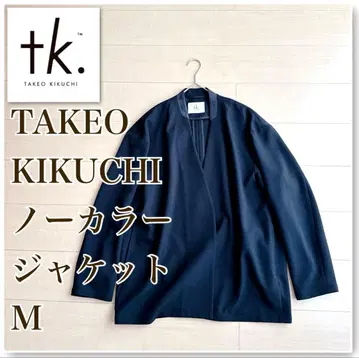 TAKEO KIKUCHI 노카라 자켓 블랙 M