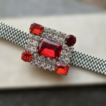 설날에! 체코 빈티지 유리 오비 고정 띠 4분 끈 포함