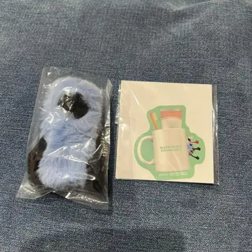 SUN SUN 핑거 퍼펫 봉제 인형 가챠 다이컷 스티커