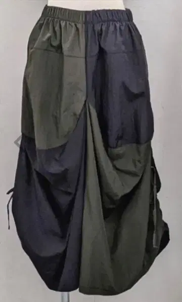 무지야 mujiya 블랙&카키 와이드 팬츠