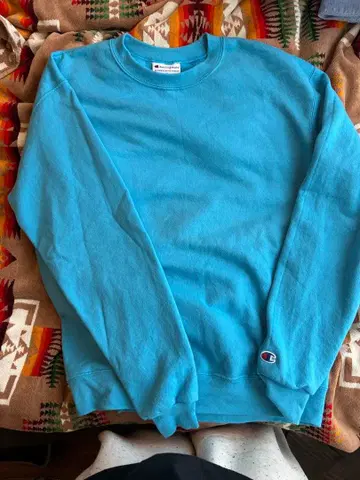 Champion 스카이블루 스웨트 셔츠 M