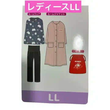 새상품 호카론 여성용 LL 룸웨어 걸치는 담요 복조리 세트