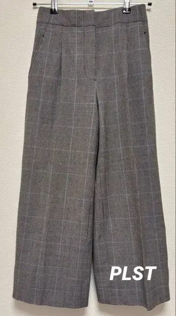 플라스테 웜 리저브 와이드 팬츠 체크