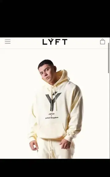 LYFT 오버사이즈 스웨트 후디 - 아이보리