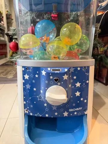 GACHAPY 캡슐 토이 머신 파랑 별 패턴