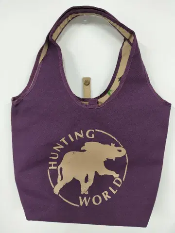 HUNTING WORLD 보라색 토트백