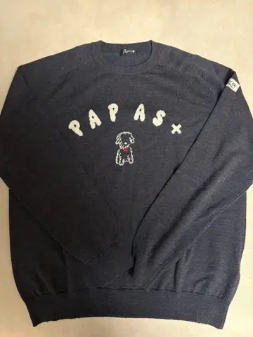 Papas+ 니트 다크 그레이 남성용 스웨터 골프웨어