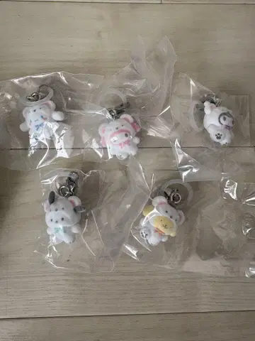 산리오 메지루시 참 복슬복슬 스노우 세미 컴플리트 세트