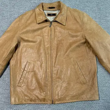 ONLY 베이지 가죽 자켓