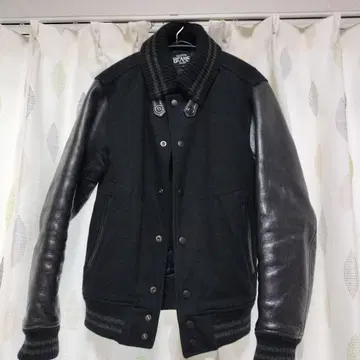 BEAMS 바시티 자켓 블랙 S 슬림 작은 체구 추천