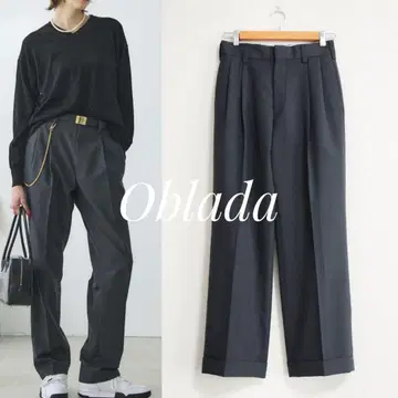 새상품급 Oblada OFFICER PANTS 그레이 24 오블라다