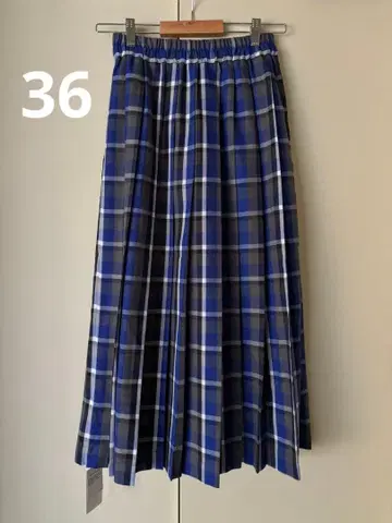 Sonny Label 체크 플리츠 이지 스커트