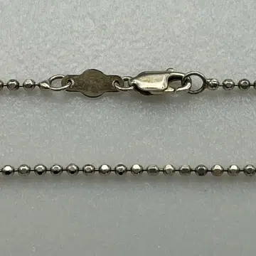 ITALY 실버 925 컷 볼 체인 목걸이 45cm