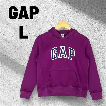 GAP 퍼플 보라색 후드티 맨투맨 빅 사이즈 여성용 루즈핏 L