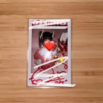 신기루 아뮤 친필 사인 폴라로이드