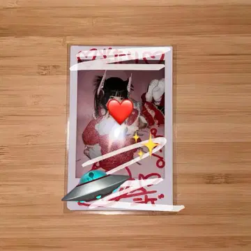 신기루 아뮤 친필 사인 폴라로이드