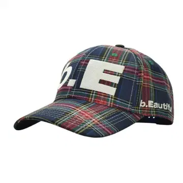 b.Eautiful 캡 b.E Hat Blue Plaid Cap