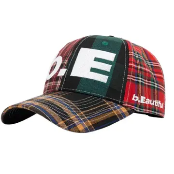 b.Eautiful 캡 b.E Hat Blue Plaid Cap