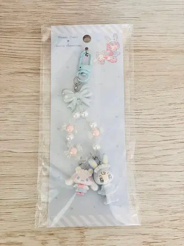 산리오 메조 피아노 콜라보 키링 시나모롤 블루 베리에짱