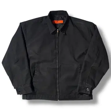 90s RED KAP 워크 자켓 L 블랙 TALON 빈티지