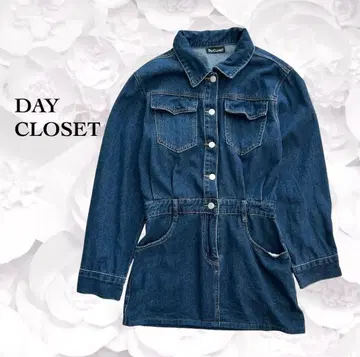 [ DAY CLOSET ] 데님 셔츠 원피스 [ M ] 세퍼레이트풍 튜닉