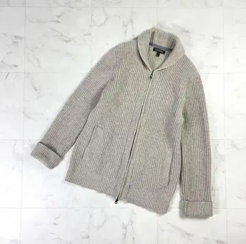 바나나리퍼블릭 풀 집업 가디건 베이지 사이즈 L*LD201