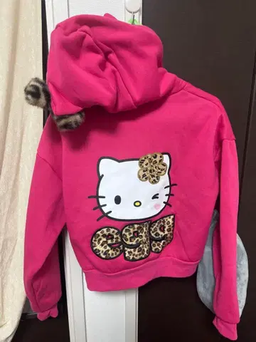 헬로키티 핑크 후드티
