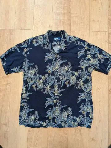 Reyn Spooner 알로하 셔츠 L 네이비 꽃무늬
