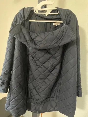 SWEET MOMMY 퀼팅 마마 코트 네이비