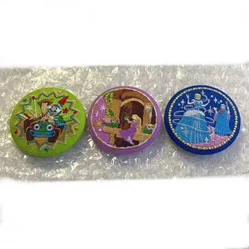 디즈니 자수 캔뱃지 세트