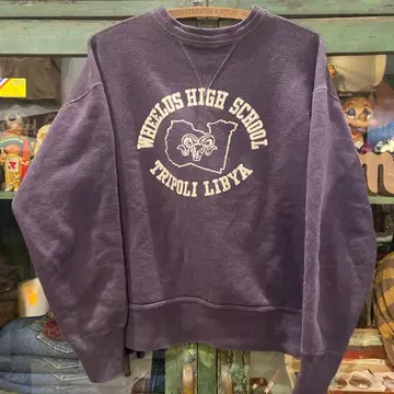 웨어하우스 양V 맨투맨 네이비