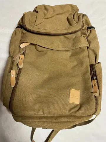 캔버스 백팩 20-30L 베이지색 노브랜드