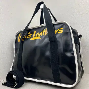 [ 레어템 ] 루이스 레더 2WAY 보스턴 백 숄더백 블랙