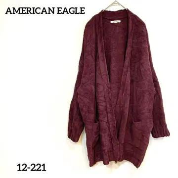 AMERICAN EAGLE [ L/XL ] 퍼플 가디건 상의