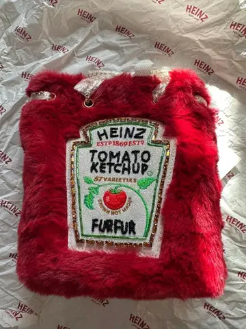 [ 미사용 새상품 ] FURFUR x HEINZ 에코 퍼 숄더백