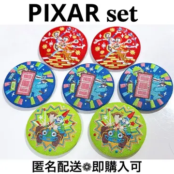 디즈니 자수 캔 배지 픽사 7세트