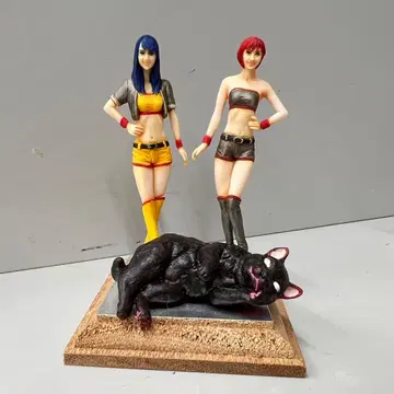 더티 페어 케이&유리 하세가와 1/24 피규어 도색 완성품