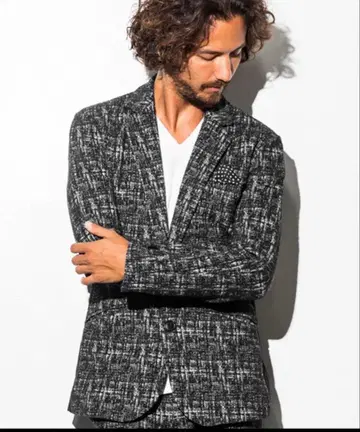 [ 새상품급 ] 1piu1uguale3 트위드 자켓 M 코트